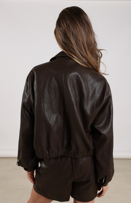 Jacket Fiene Dark Chocolate NKF13026