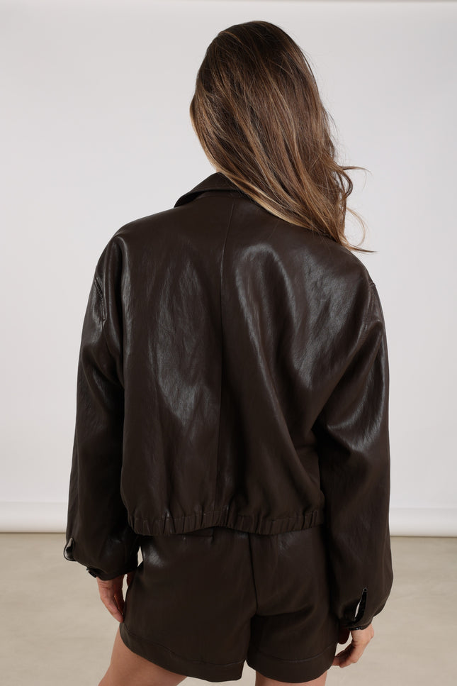 Jacket Fiene Dark Chocolate NKF13026