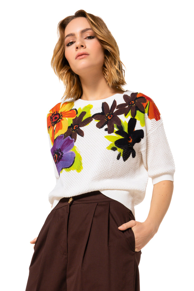 Trui Bloemenprint Multi Color 1288-49