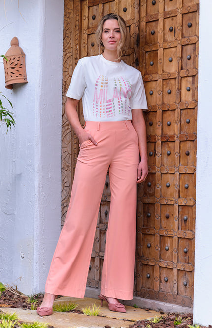 Mi Piace Heavy Travel Broek Peach Amber 202831A Stretchshop.nl