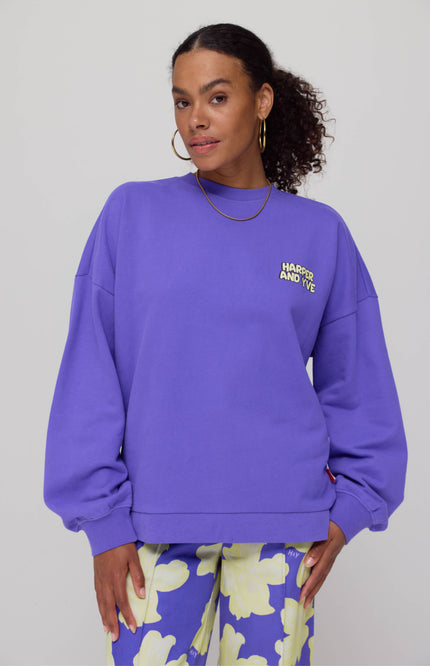 Sweater Nodramaclub Deep Violet AW25Y514