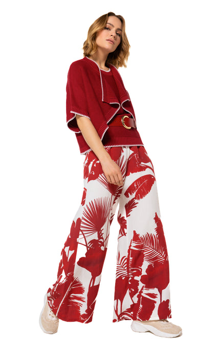 Caroline Biss Broek Crêpe Multi Color 1592-59 Stretchshop.nl