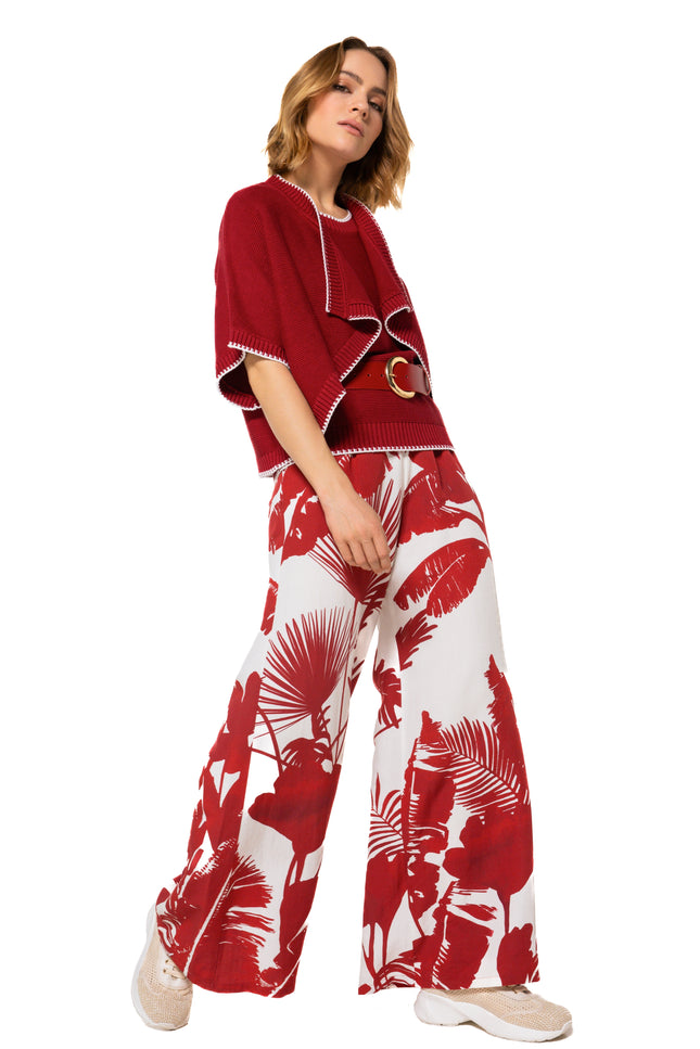 Caroline Biss Broek Crêpe Multi Color 1592-59 Stretchshop.nl