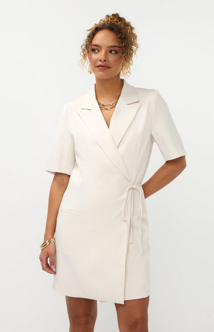 Ydence Jurk Hazel Ecru Stretchshop.nl
