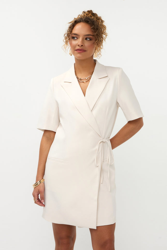 Ydence Jurk Hazel Ecru Stretchshop.nl
