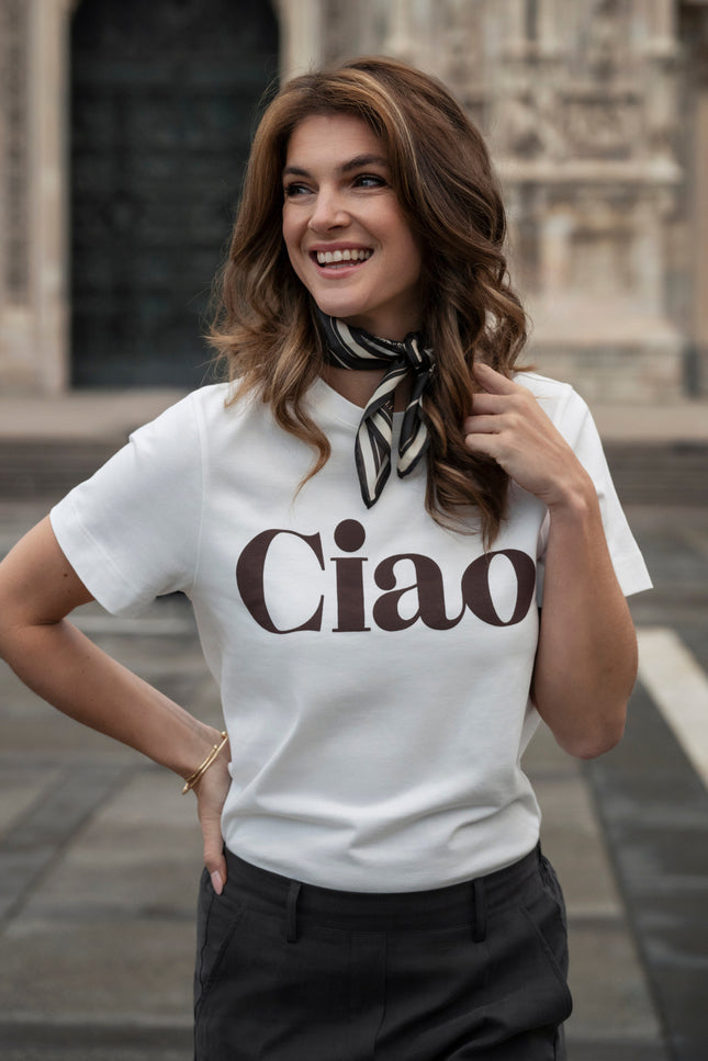 T-shirt Ciao Offwhite Mocha