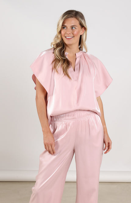 Nukus Top Taylor Shiny Blush NKS01131 Stretchshop.nl