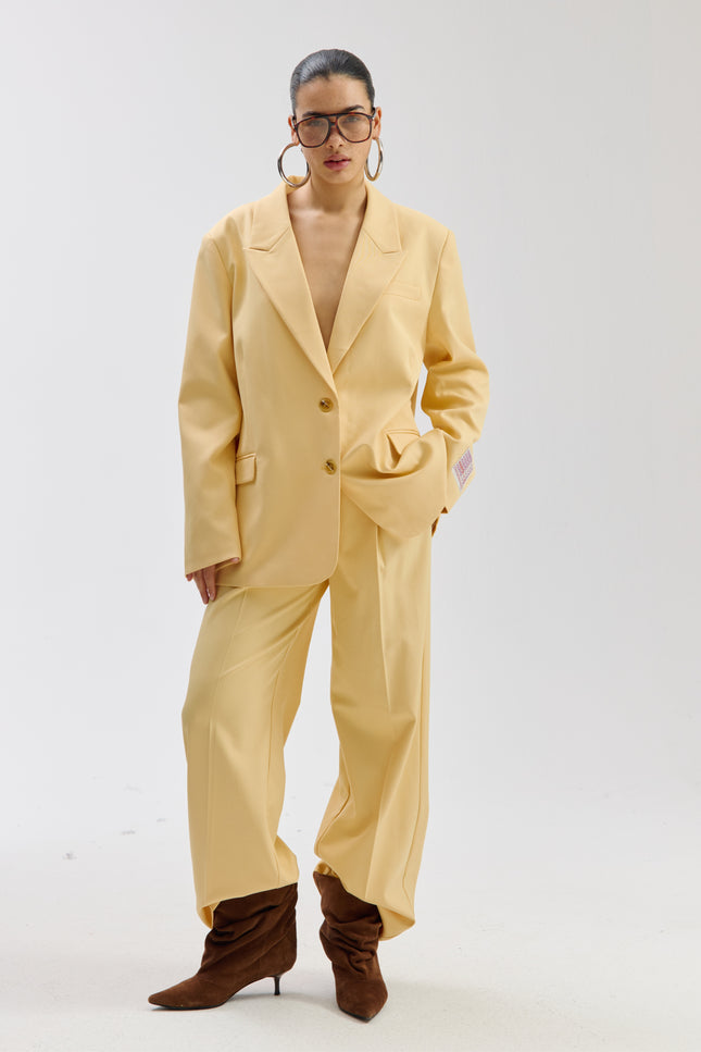 Harper & Yve Blazer Anna Light Yellow SS6N222 Stretchshop.nl