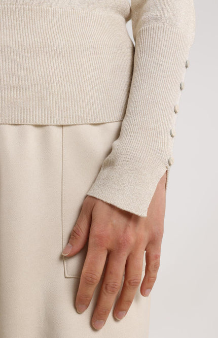 Trui Sylvia Lurex Sand NKF03005