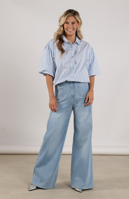 Nukus Jeans Scarlet Bleached Denim NKS09061 Stretchshop.nl