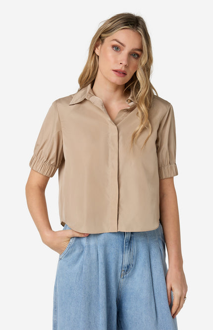 Ibana Blouse Bonnie Ostra Beige Stretchshop.nl