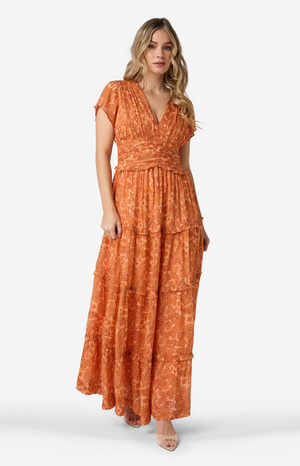 Jurk Paisley Naranja