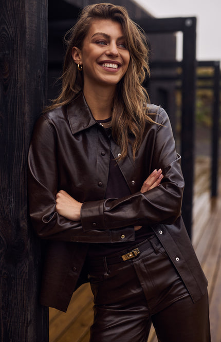 Blouse Patricia Dark Chocolate NKF02076