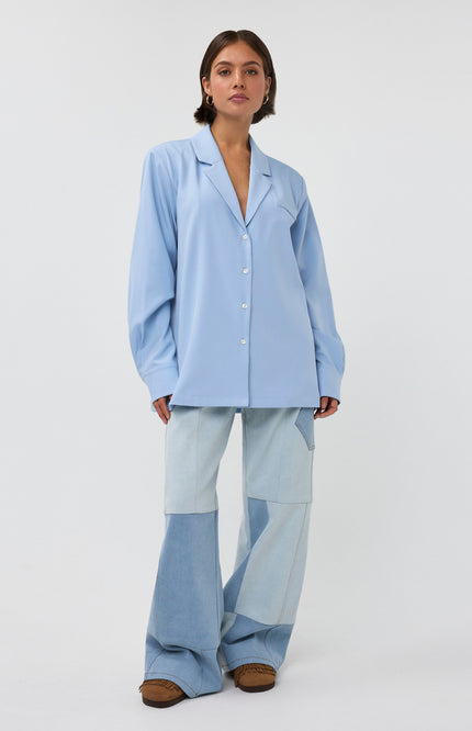 Studio Amaya Blazer Noomi Light Blue Stretchshop.nl