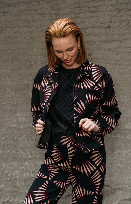 Broek Dawn Graphic Black Multi PA402