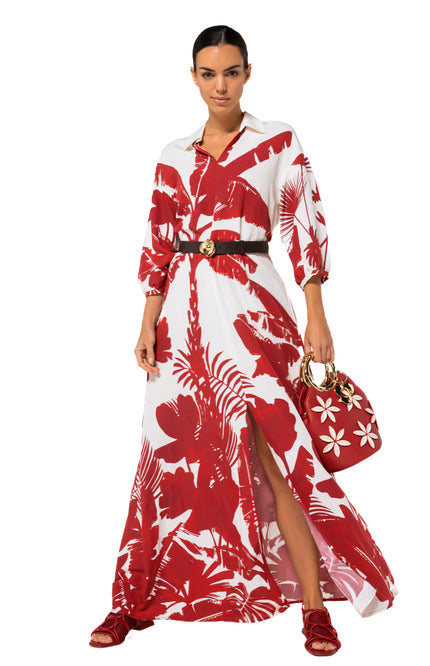 Caroline Biss Jurk Maxi Multi Color 1188-59 Stretchshop.nl