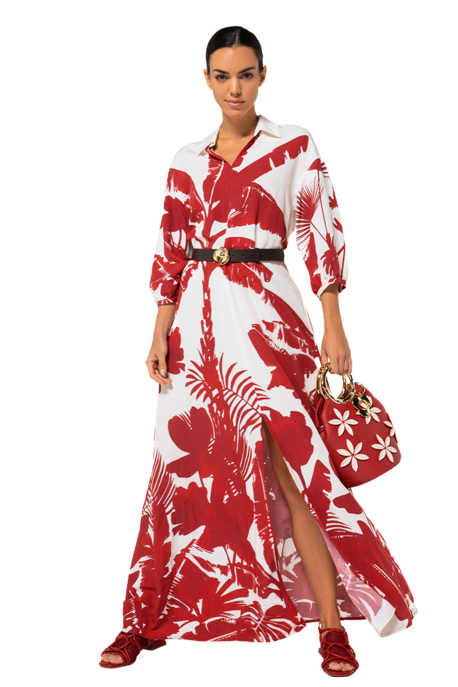 Caroline Biss Jurk Maxi Multi Color 1188-59 Stretchshop.nl