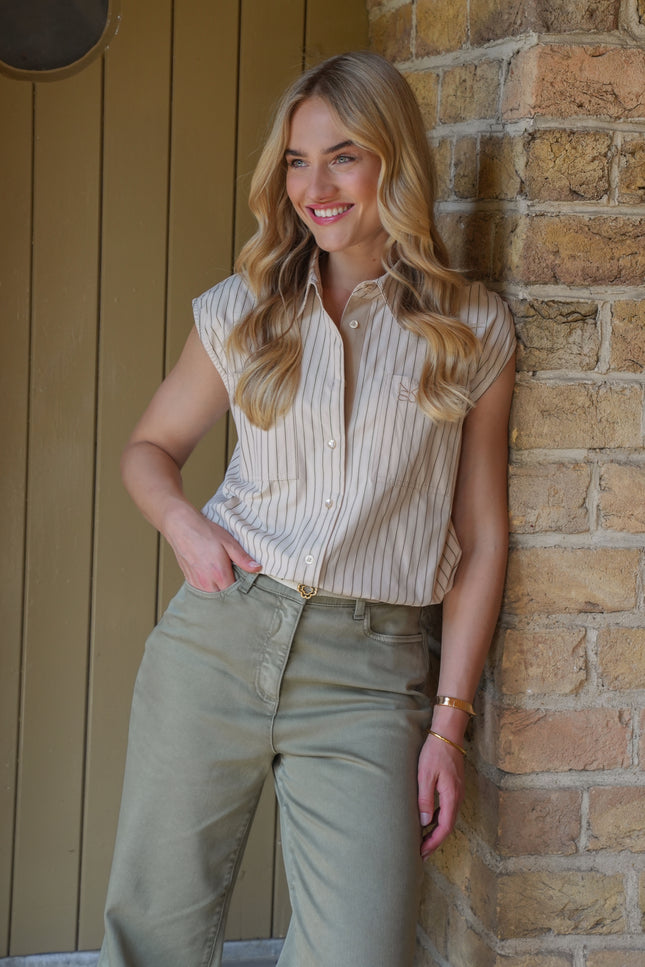 Nukus Jeans Senna Army NKS09062 Stretchshop.nl