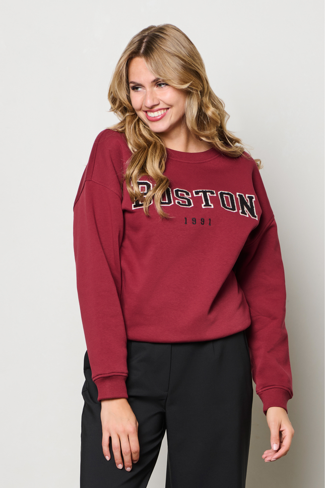 Trui Boston Wine Red SW125