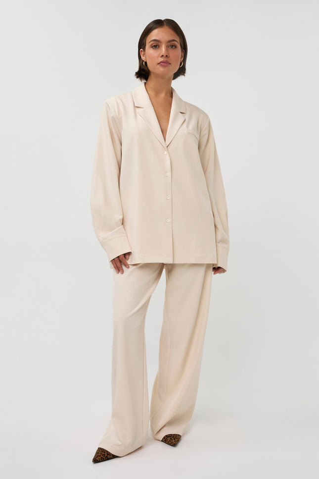 Studio Amaya Broek Jasmin Beige Stretchshop.nl