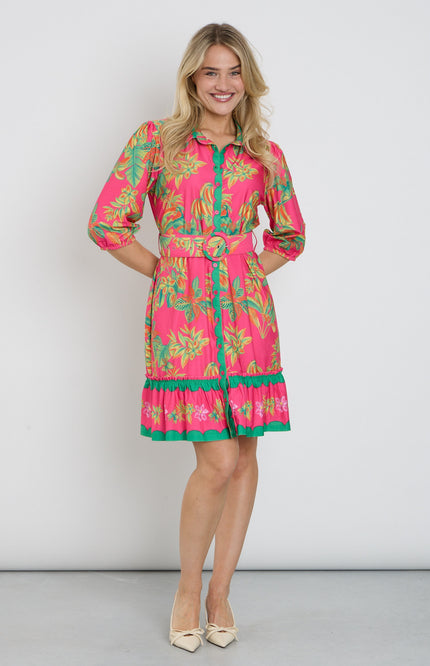 K-design Jurk Met Design C401-P132 Stretchshop.nl