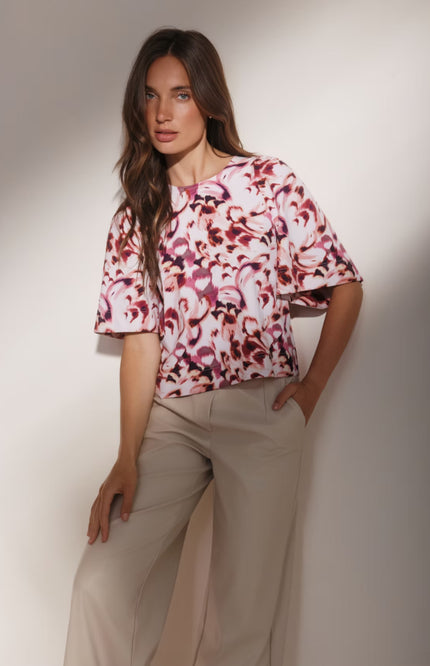 Travel Top Aston Morgan Print L24-280-3024