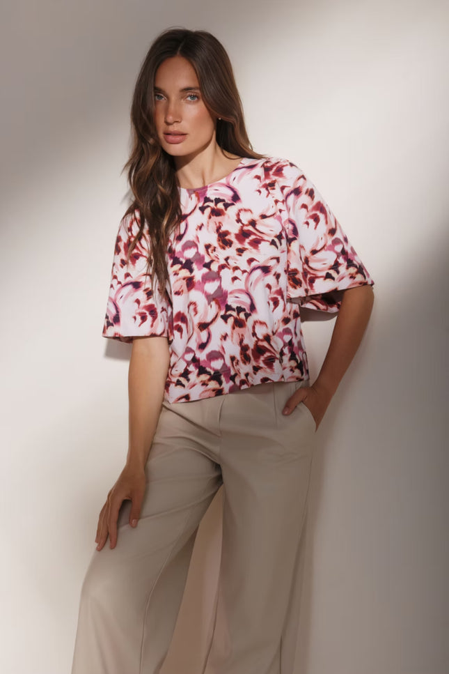 Travel Top Aston Morgan Print L24-280-3024