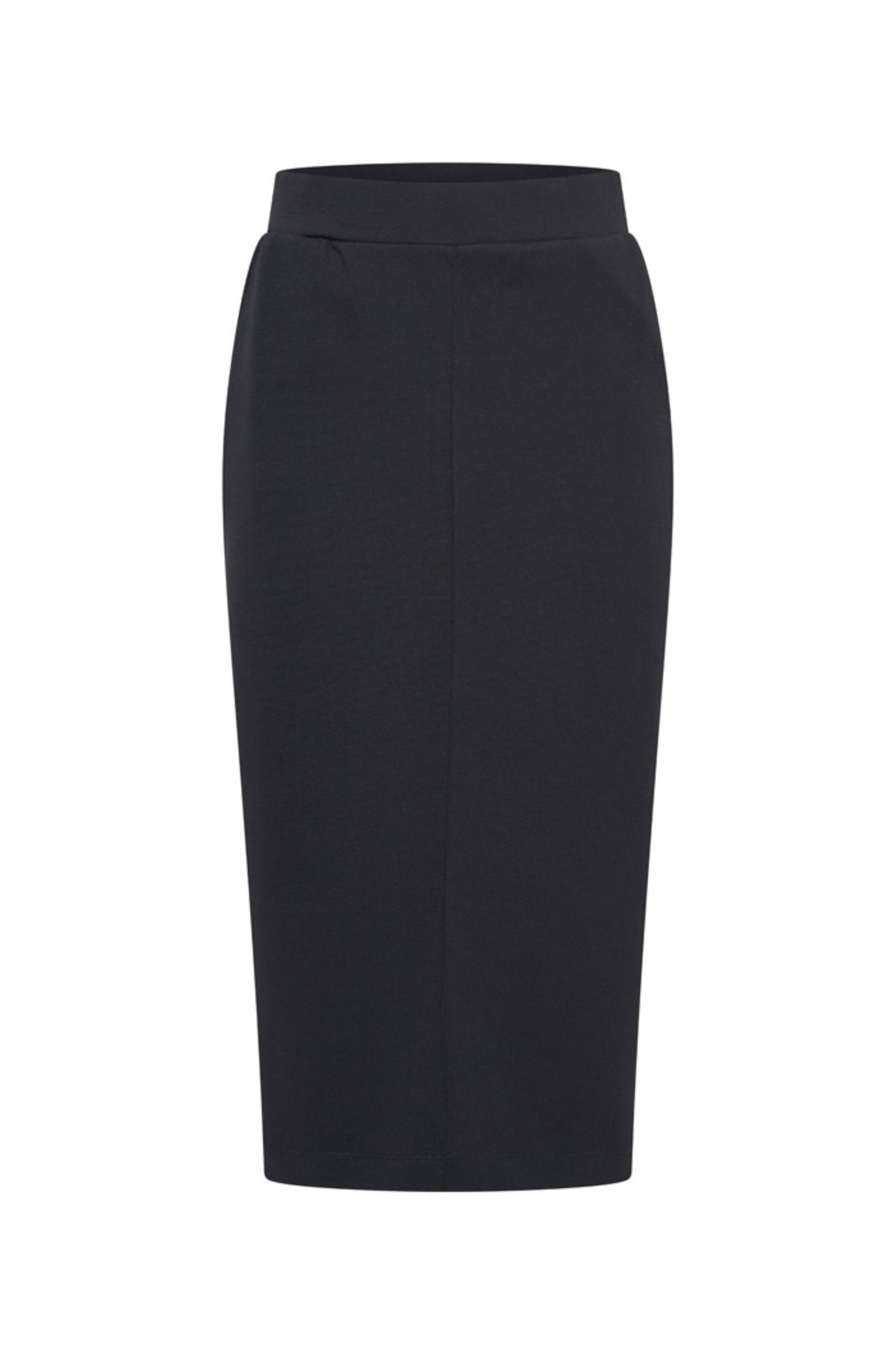 Navy blauwe sweatrok van Mi Piace met elastische taille en casual pasvorm, geschikt voor comfortabele dagelijkse outfits.