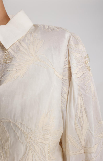 Blouse Avy Embroidery Offwhite NKS02203