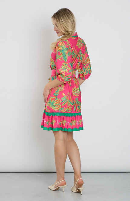 K-design Jurk Met Design C401-P132 Stretchshop.nl