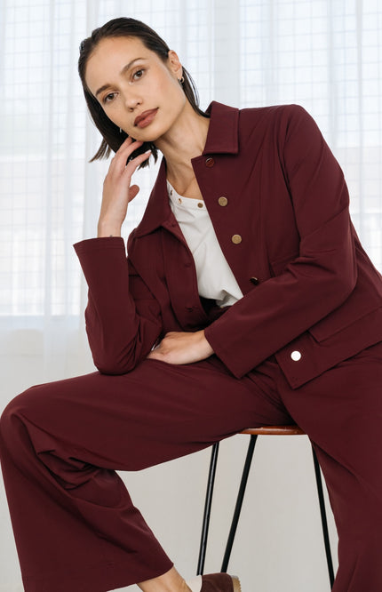 Travel Jacket Darlijn Plum