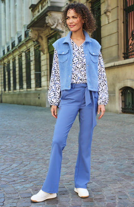 Travel Blouse Merel Offwhite Navy 254