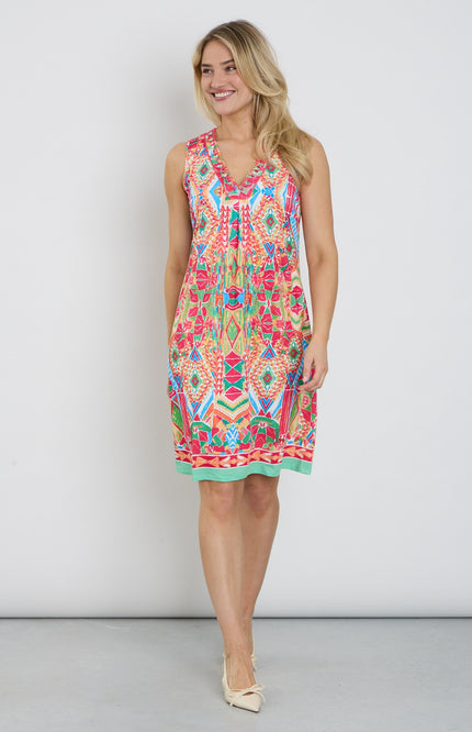 K-design Jurk Met Design C310-P094 Stretchshop.nl