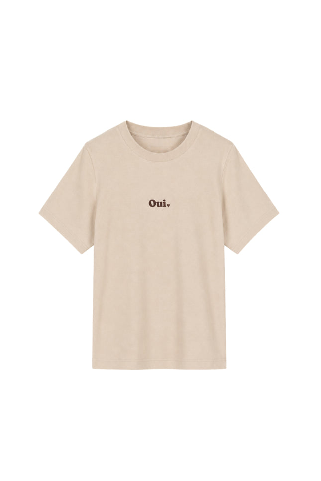 T-shirt Oui Offwhite Dark Coffee