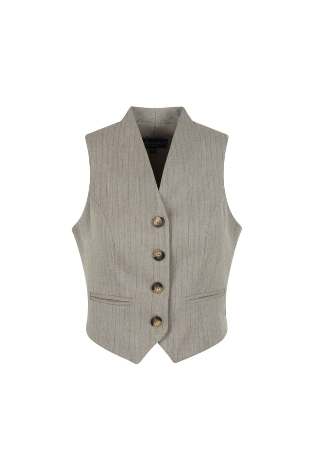 Gilet Miley Taupe Stripe