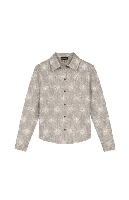 Blouse Fallon Striped Coffee