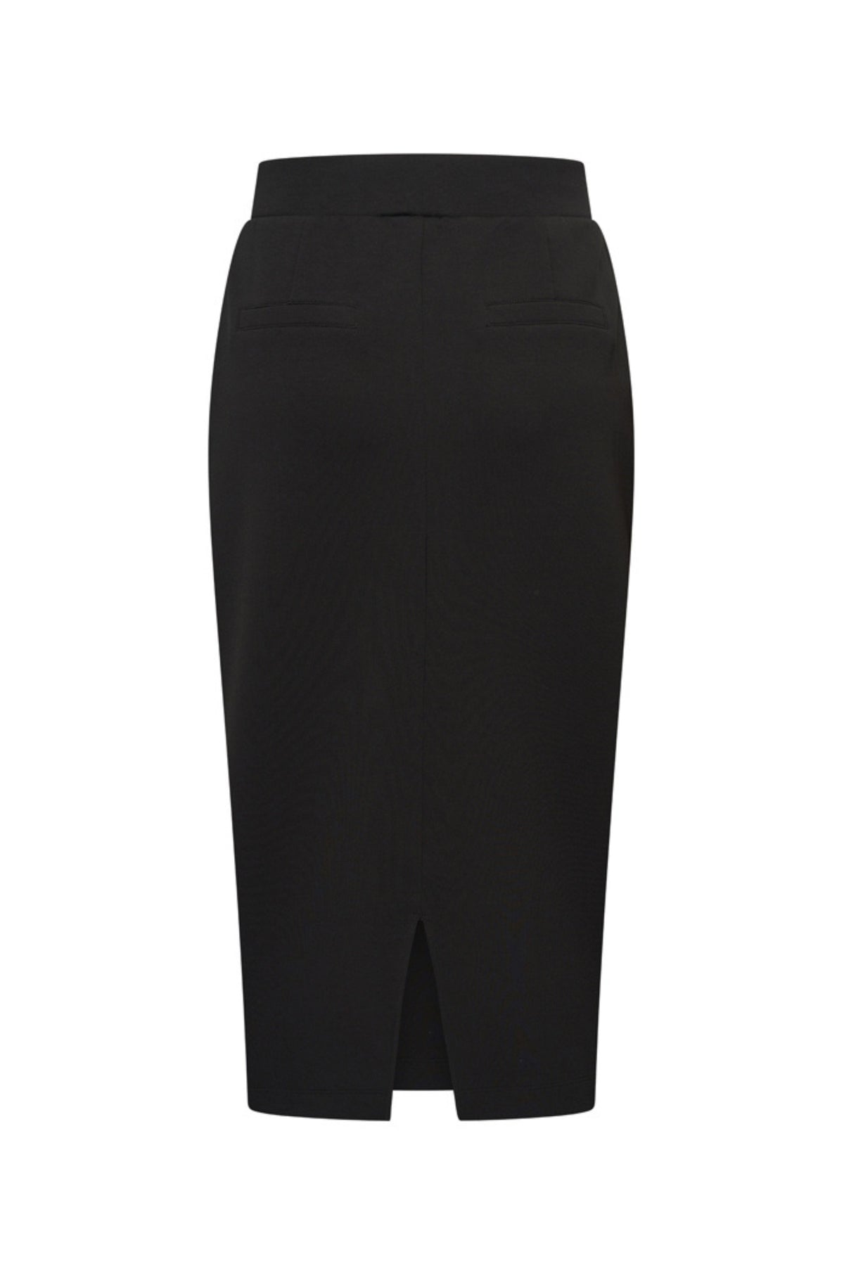 Zwarte sweatrok van Mi Piace met comfortabele pasvorm, gedragen door een model, geschikt voor casual en streetwear stijlen.