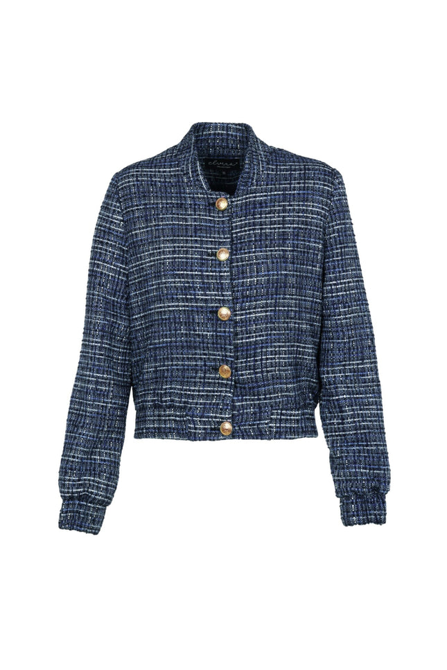 Bomber Romee Blue Bouclé