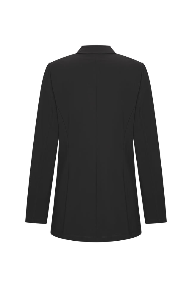 Mi Piace Bonded Travel Blazer Black 202634 Stretchshop.nl