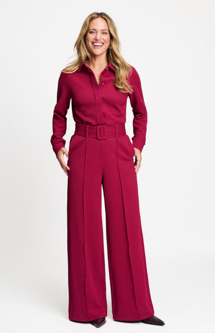 Jumpsuit Megan Burgundy Red SP9749