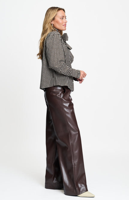 Blouse Noa Check Brown SP9732