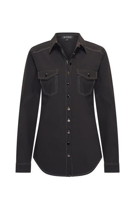 Travel Blouse Stitch Black 202730