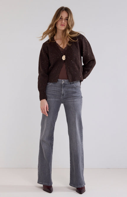 Vest Fancy Button Chocolate O08-21-701