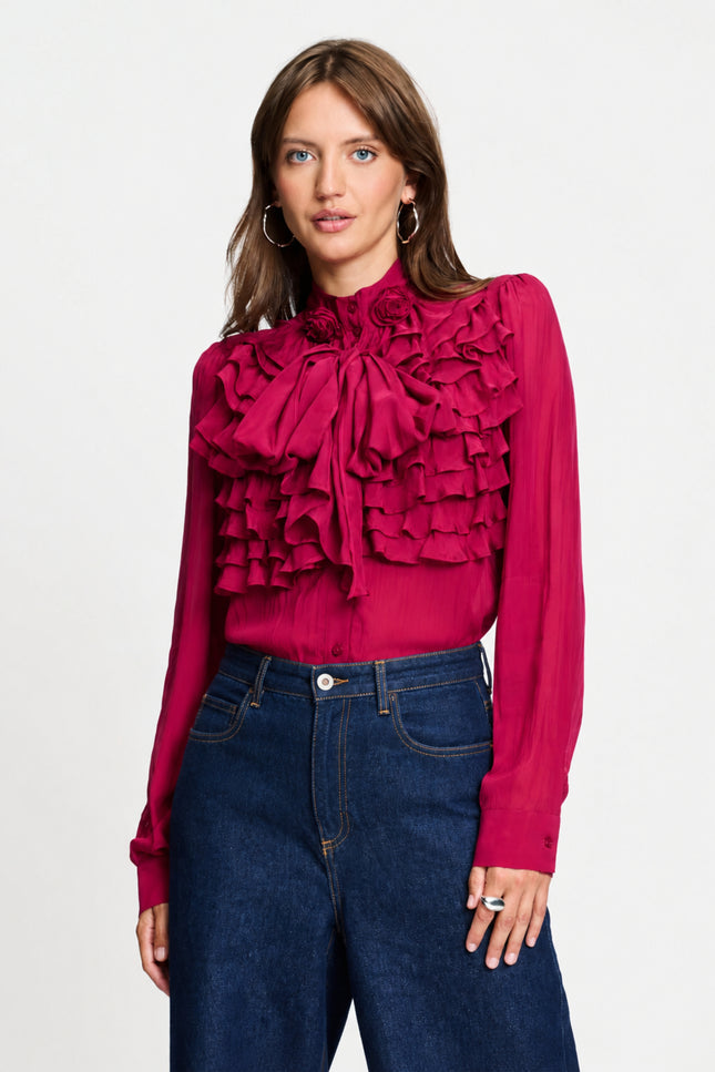 Blouse Valerie Burgundy Red SP9737
