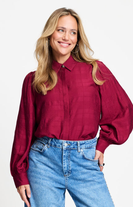 Blouse Ivy Burgundy Red SP9731