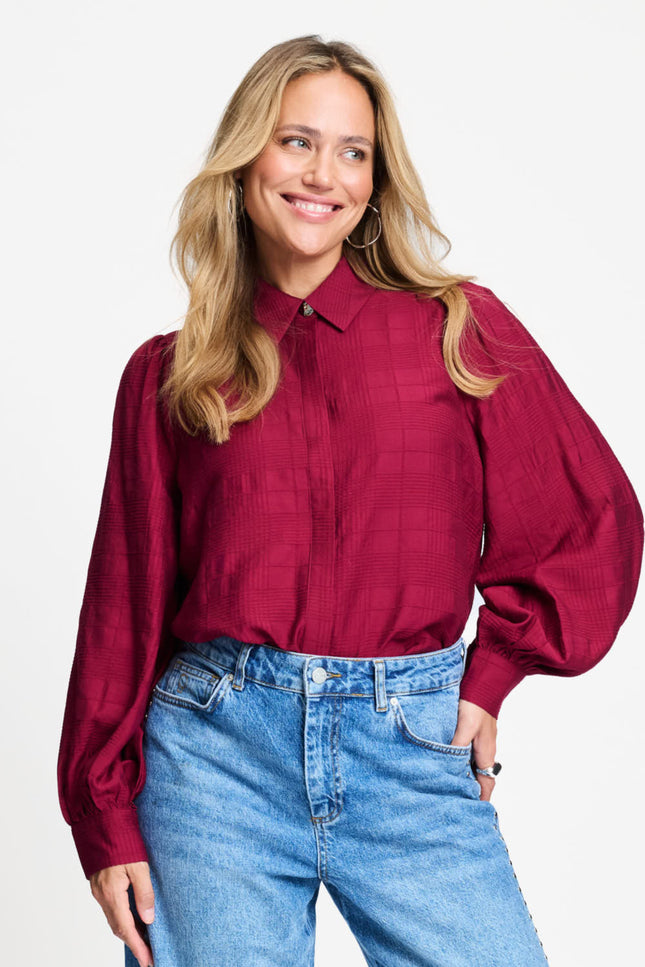 Blouse Ivy Burgundy Red SP9731
