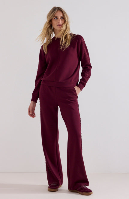 Broek Technical Sweat Lace Pomegranate C12-21-101