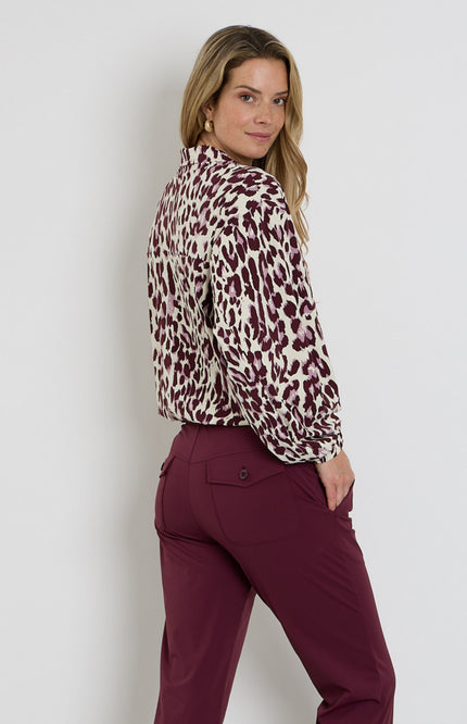 Travel Blouse Daphne Mauve Bordeaux 264