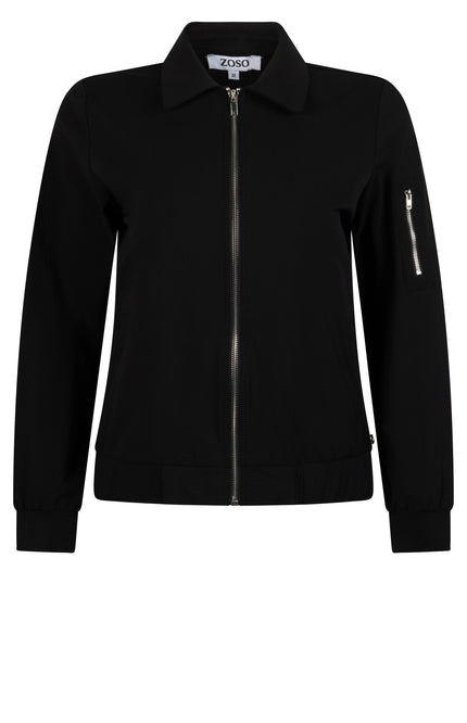 Zoso Travel jacket hilda black 242 Stretchshop.nl