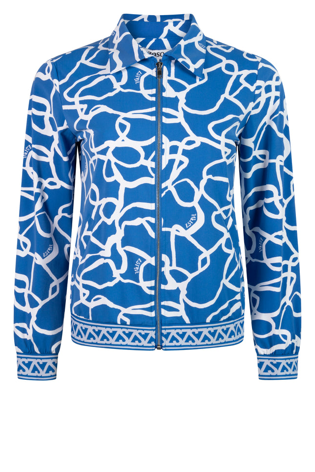 Travel jacket jordan strong blue white 242